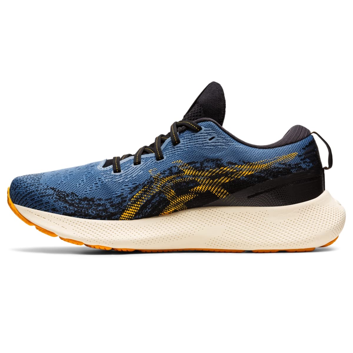Tênis de corrida ASICS Gel Nimbus LITE 3 masculino, azul/âmbar, tamanho 11 D, médio, EUA