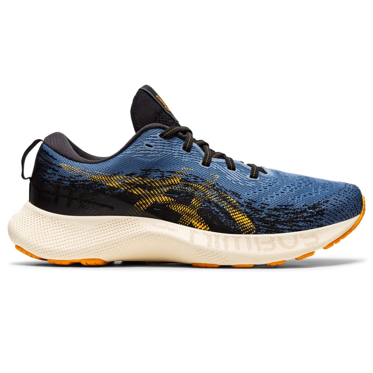 Tênis de corrida ASICS Gel Nimbus LITE 3 masculino, azul/âmbar, tamanho 11 D, médio, EUA