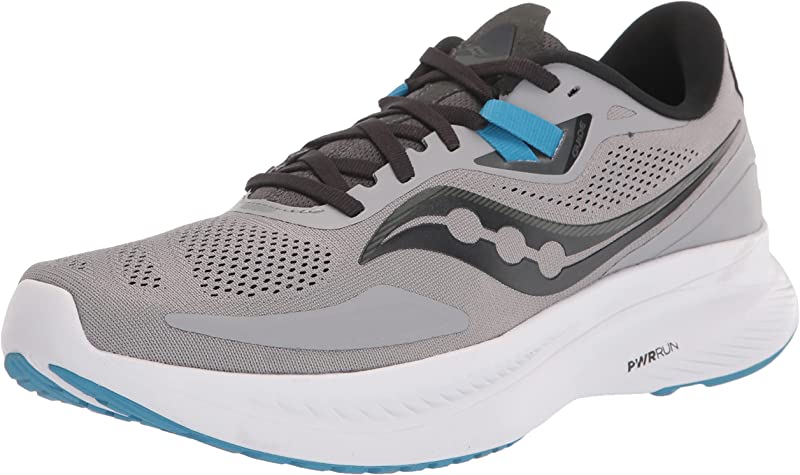 Tênis de corrida Saucony Guide 15 masculino, liga/topázio, tamanho 11,5 D, médio, EUA