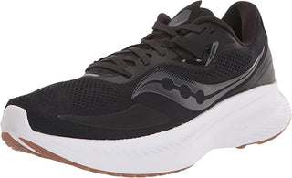 Tênis de corrida Saucony Guide 15 feminino, preto/goma, tamanho 6 B, médio, EUA