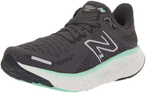 Tênis de corrida feminino New Balance X 1080 V12 Phantom/Bright Mint, tamanho 7 B, médio, EUA