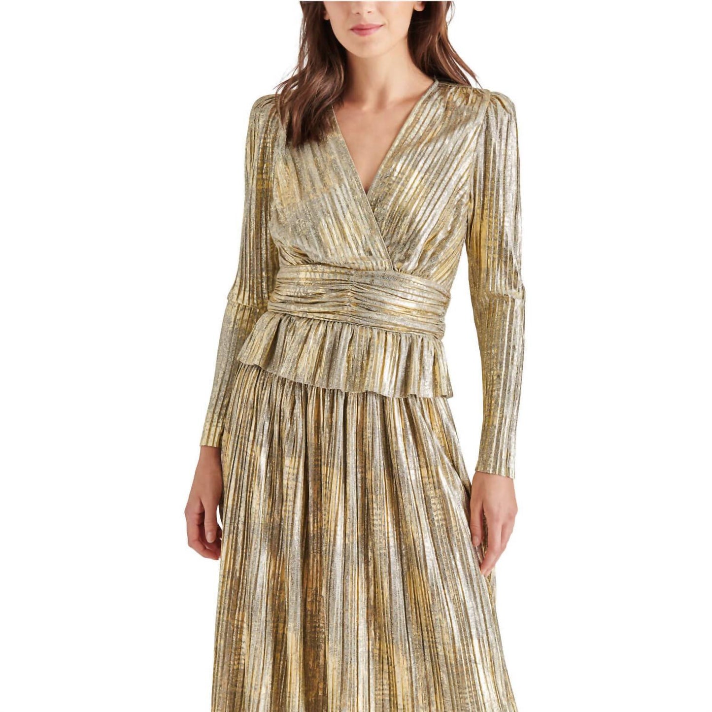Steve Madden - Azura Metallic Peplum Top