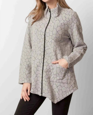 Habitat - Asymmetrical Cobblestone Zip Up Jacket