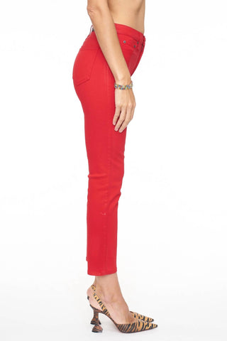 Pistola - Calça jeans cropped Monroe de cintura alta