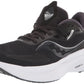 Tênis de corrida Saucony Guide 15 feminino, preto/branco, tamanho 6 B, médio, EUA