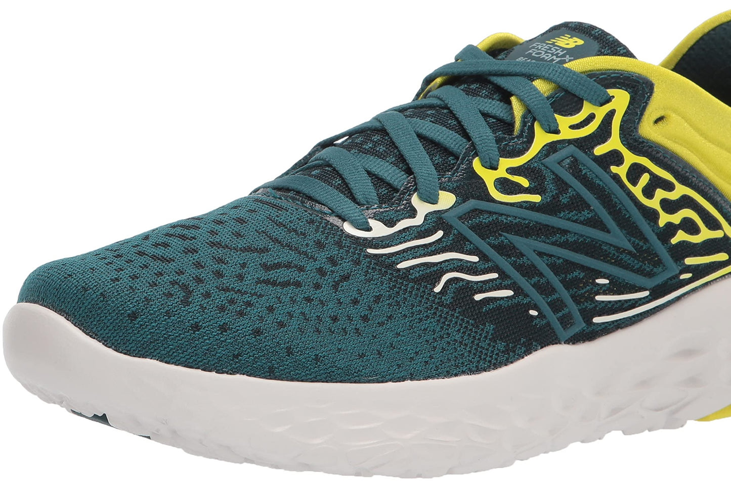 Tênis de corrida masculino New Balance Beacon V3 Mtn Teal/Amarelo, tamanho 7,5 D, médio, EUA