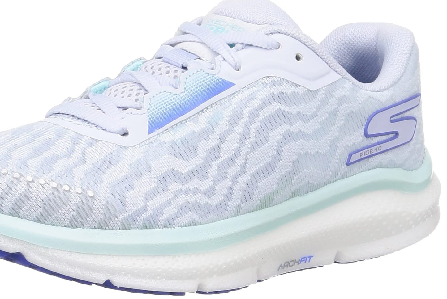 Tênis Skechers Go Run Arch Fit Ride 10 Feminino Cinza Claro Tamanho 7 B Médio EUA