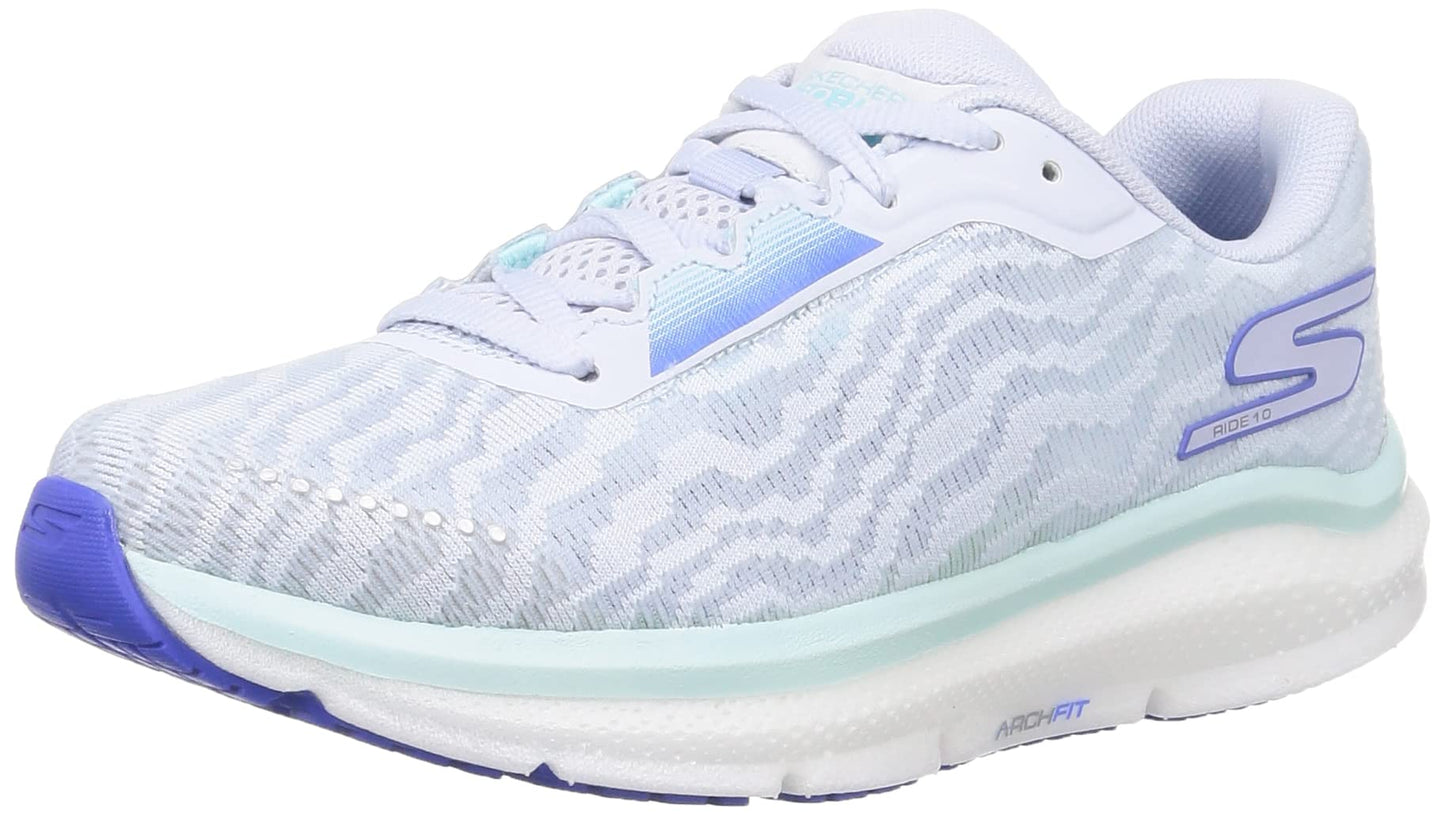 Tênis Skechers Go Run Arch Fit Ride 10 Feminino Cinza Claro Tamanho 8 B Médio EUA