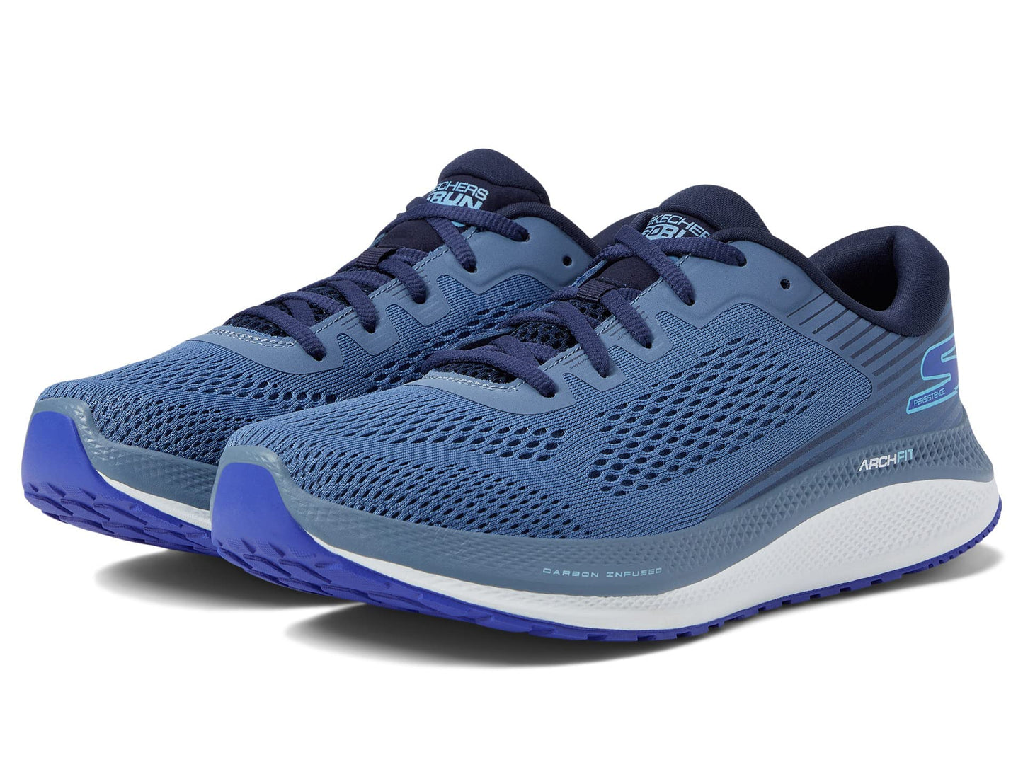 Tênis Skechers Go Run Arch Fit Persistence Feminino Azul Tamanho 7,5 B Médio EUA