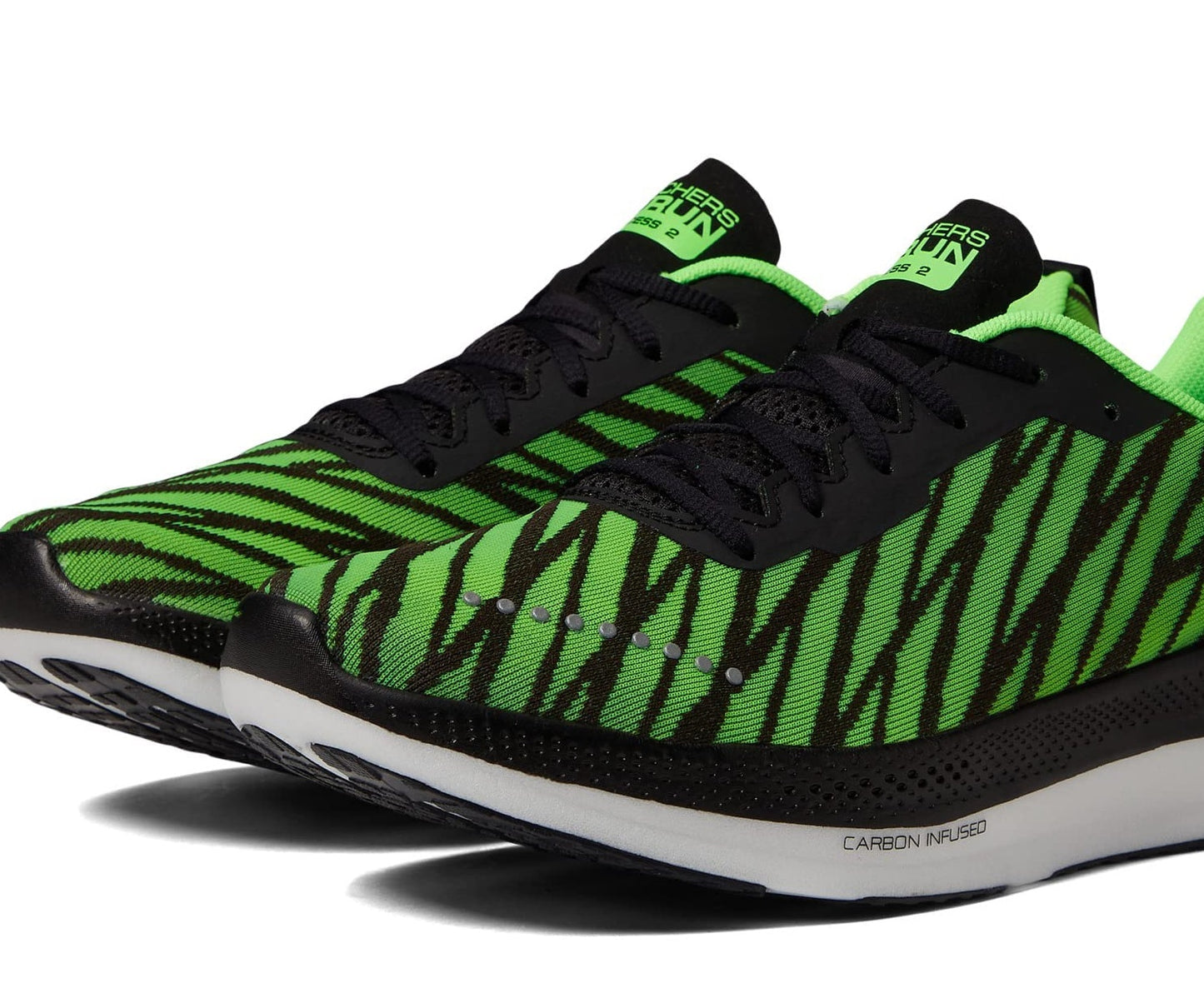 Tênis Skechers Go Run Arch Fit Razor Excess 2 Masculino Verde Limão/Preto Tamanho 9 D Médio EUA