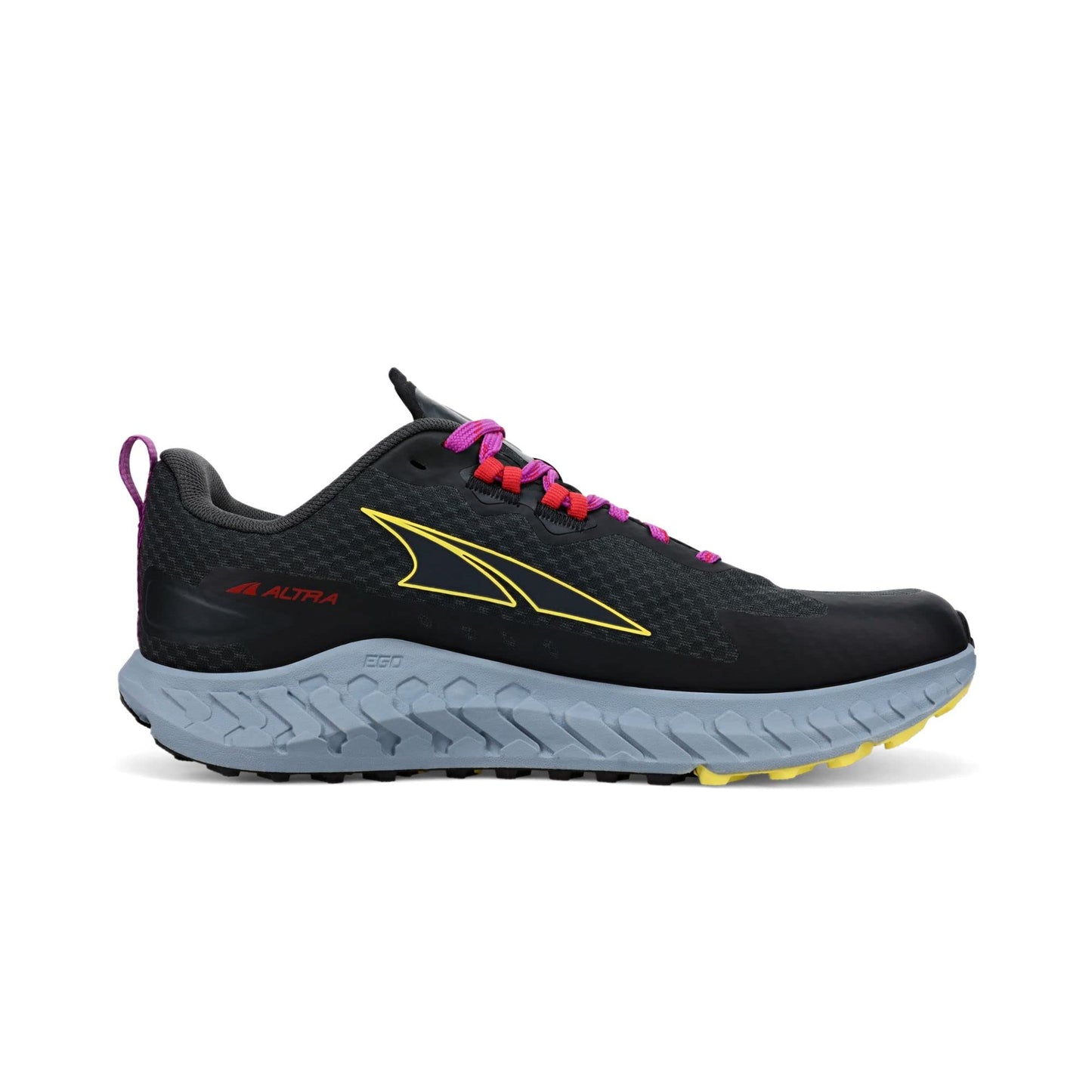 Tênis de corrida feminino ALTRA Outroad cinza escuro/azul tamanho 9,5 B médio EUA