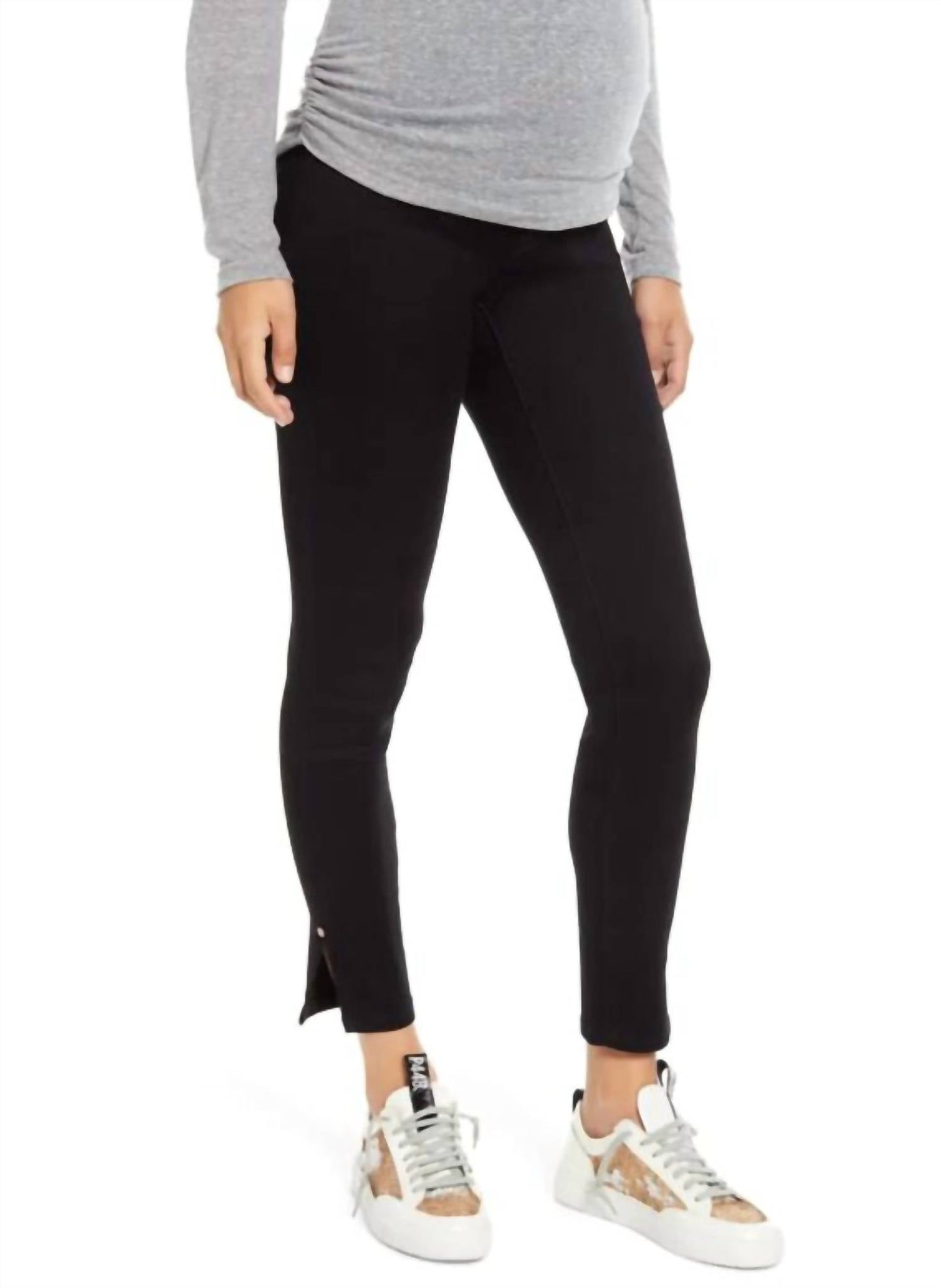 1822 Denim - Butter Ankle Slit Maternity Jeans