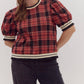 Entro - Plaid Top