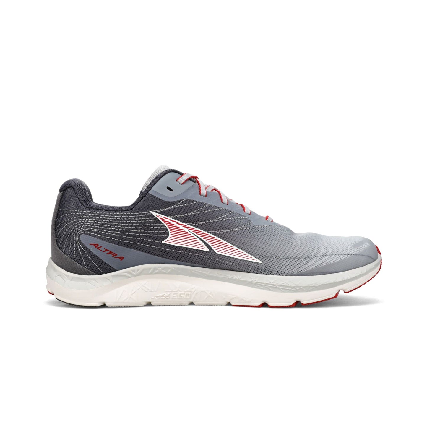 Tênis de corrida masculino ALTRA Rivera 2 cinza claro/vermelho, tamanho 12 D, médio, EUA