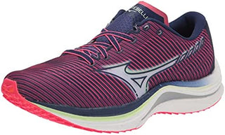 Tênis de corrida Mizuno Wave Rebellion feminino, rosa diva/índigo, tamanho 7,5 B, médio, EUA