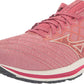 Tênis de corrida Mizuno Wave Inspire 18 feminino, Rosette/Snow, tamanho 6,5 B, médio, EUA