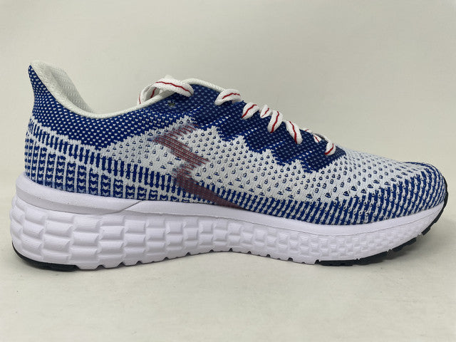Tênis de corrida feminino Fierce 361 Degrees, branco/azul náutico, tamanho 6,5 B, médio, EUA