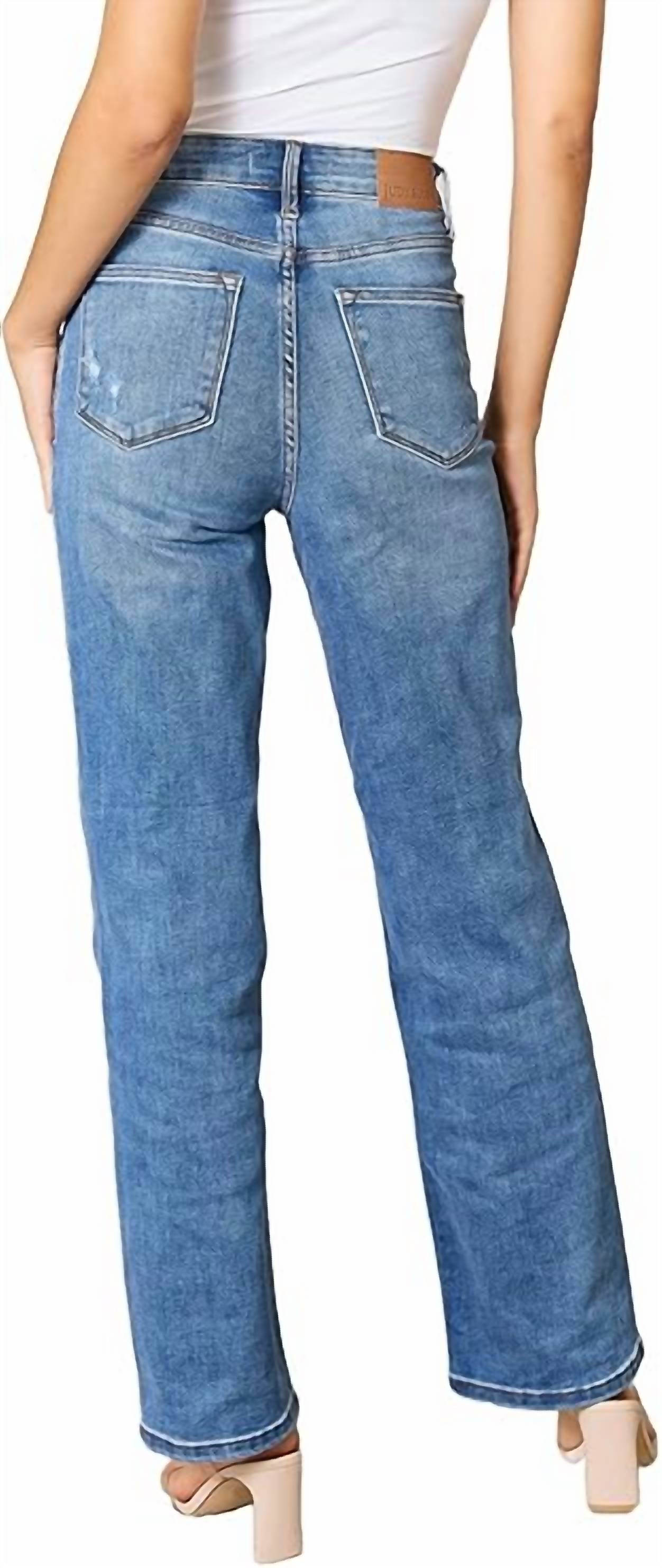 Judy Blue - High Rise Control Top 90's Straight Jeans