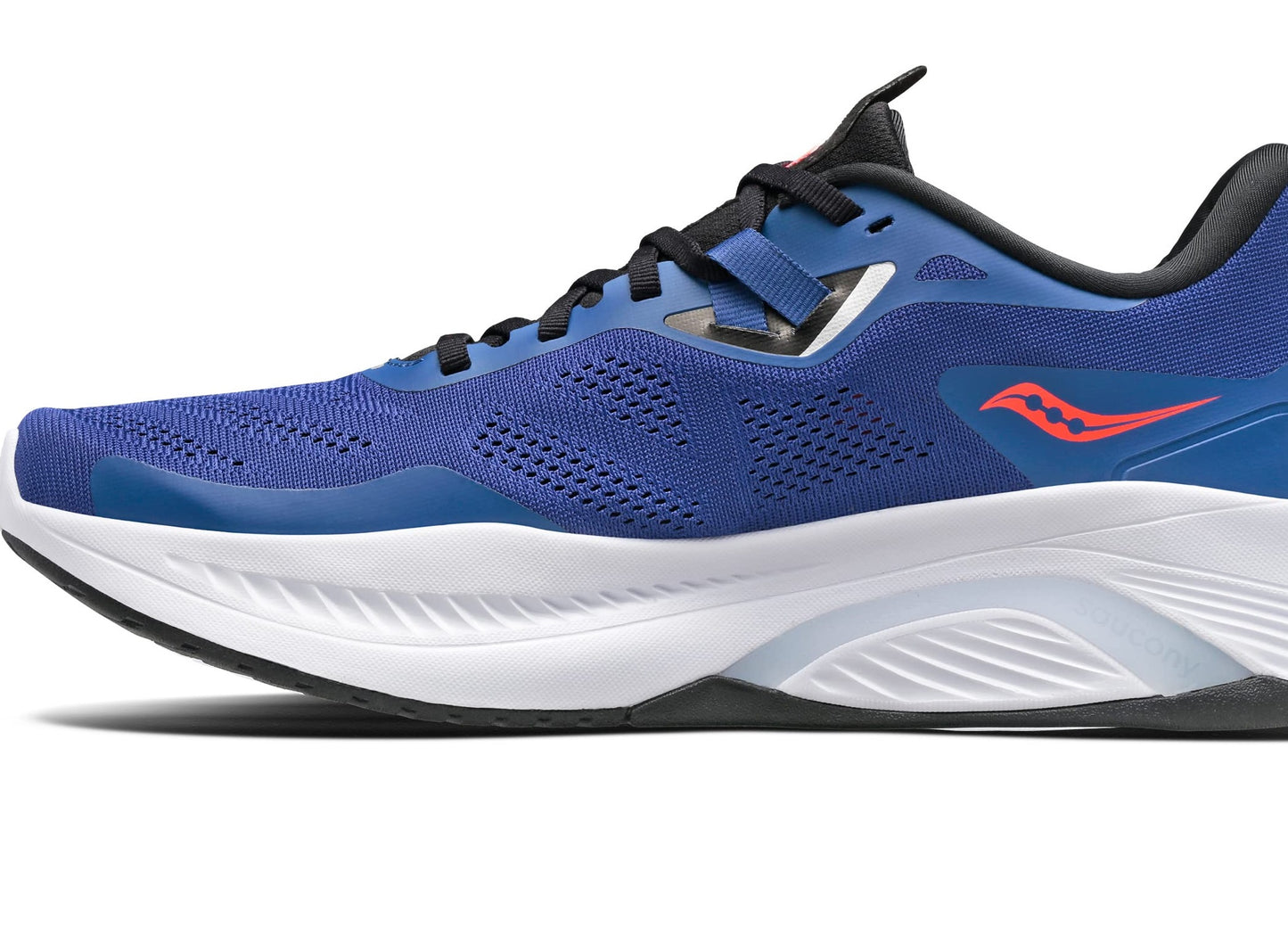 Tênis de corrida Saucony Guide 15 masculino, safira/preto, tamanho 11 D, médio, EUA