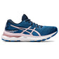 Tênis de corrida feminino ASICS Gel Nimbus 24, azul francês/rosa, tamanho 12 B, médio, EUA