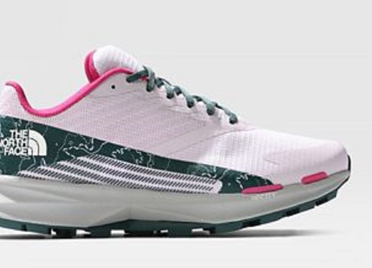 Tênis The North Face Vectiv Levitum Run Feminino Cinza/Rosa Tamanho 8 B Médio EUA