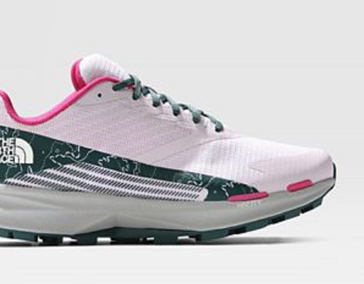 Tênis The North Face Vectiv Levitum Run Feminino Cinza/Rosa Tamanho 8,5 B Médio EUA