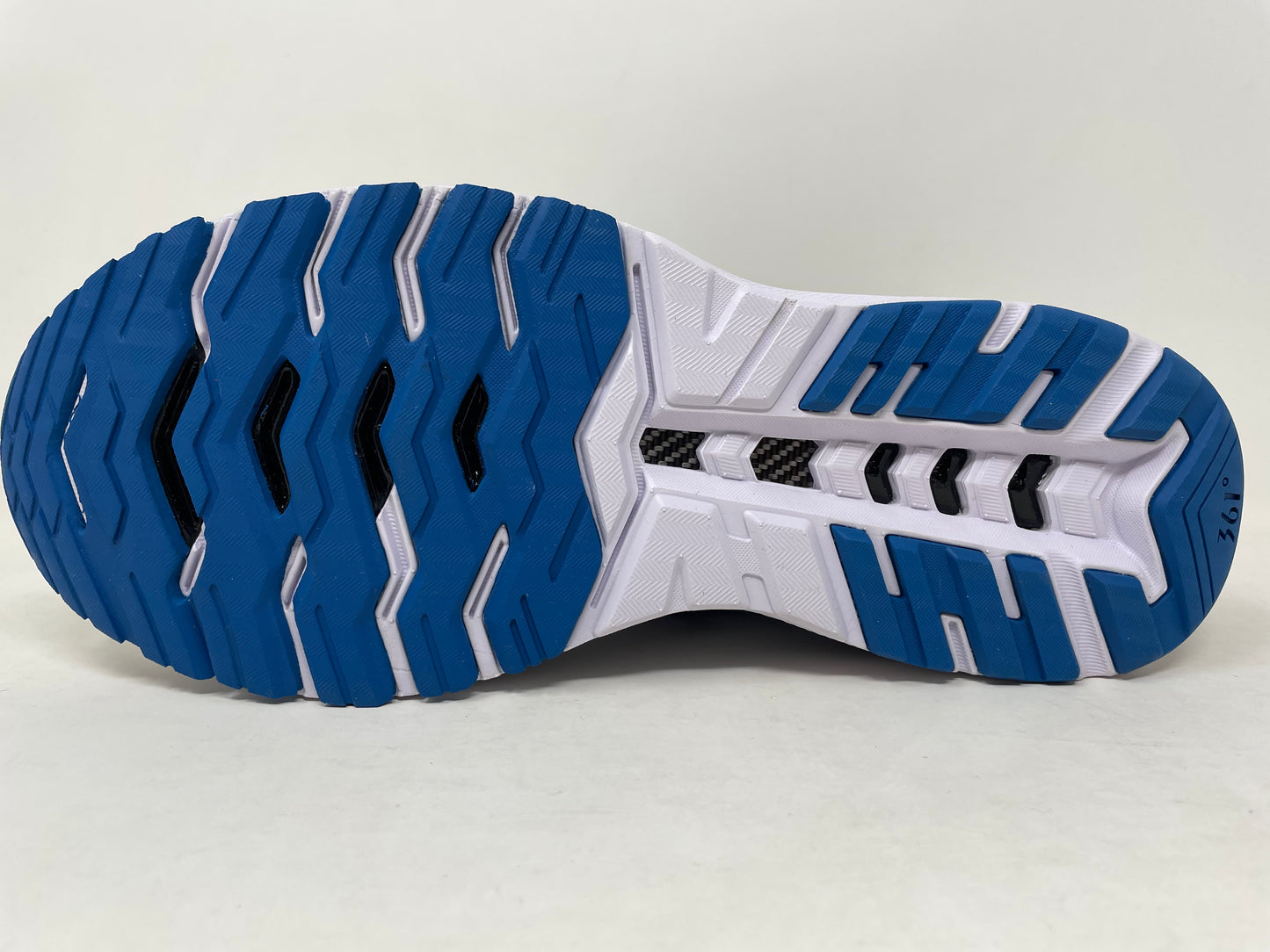 Tênis de corrida masculino 361 Degrees Meraki 4, branco/preto, tamanho 11,5 D, médio, EUA