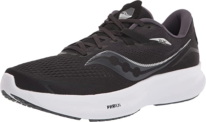 Tênis de corrida Saucony Ride 15 masculino, preto