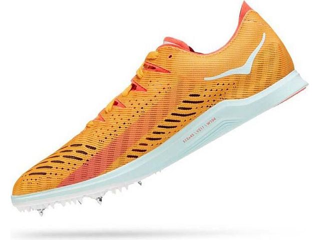 Tênis de corrida Hoka Cielo X LD masculino, laranja, tamanho 11,5 D, médio, EUA