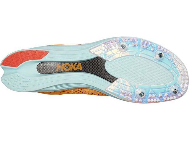 Tênis de corrida Hoka Cielo X LD masculino, laranja, tamanho 11,5 D, médio, EUA
