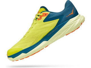 Tênis de corrida masculino Hoka Zinal, prímula/coral azul
