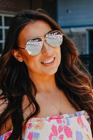 Julia Rose - Unisex Alex High Quality Aviator Sunglasses