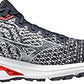 Tênis de corrida Mizuno Wave Inspire 17 Knit masculino, azul/branco, tamanho 9 D, médio, EUA
