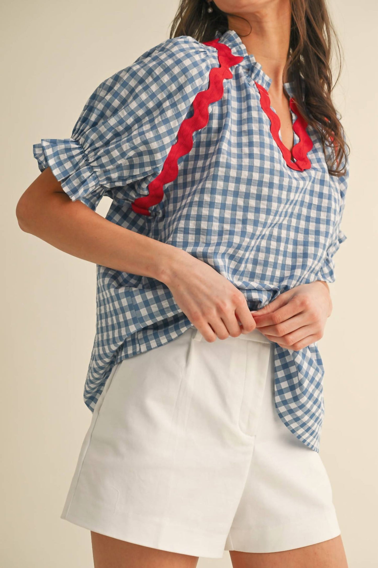 Anniewear - Firecracker Gingham Top