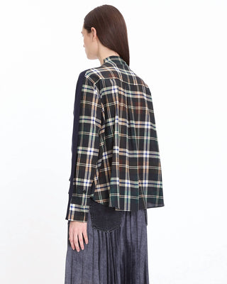 Sacai - Cardigan com estampa xadrez