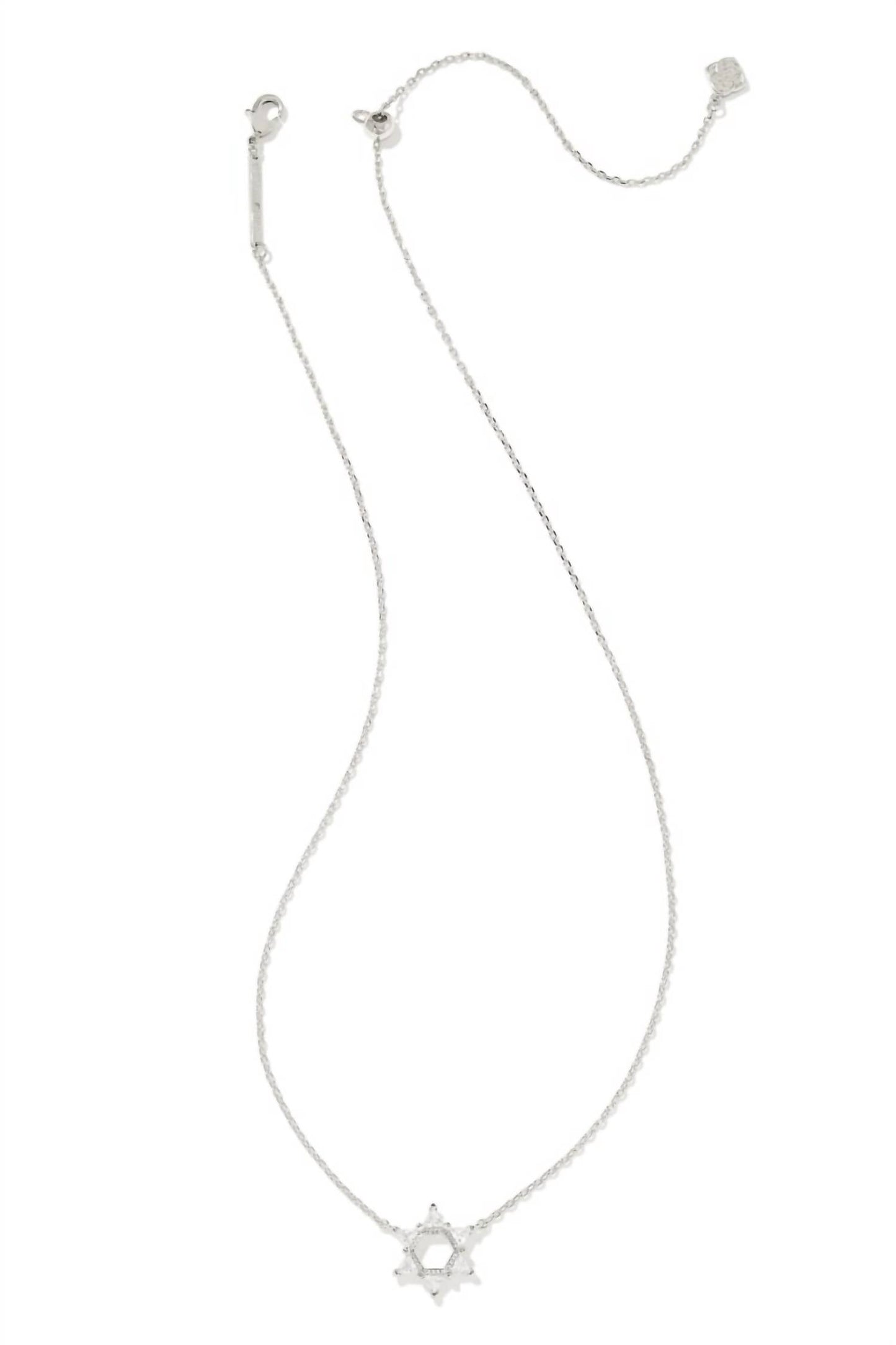 Kendra Scott - Women's Star of David Crystal Short Pendant Necklace