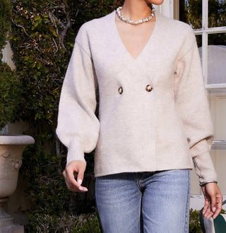 Quinze Vinte - Cardigan Lucy com decote em V