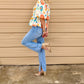 Aureum - April Front Tie Floral Top