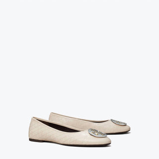 Tory Burch - Sapatilha de balé acolchoada Claire Cap Toe