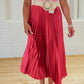 Entro - Party Starter Metallic Pleated Skirt