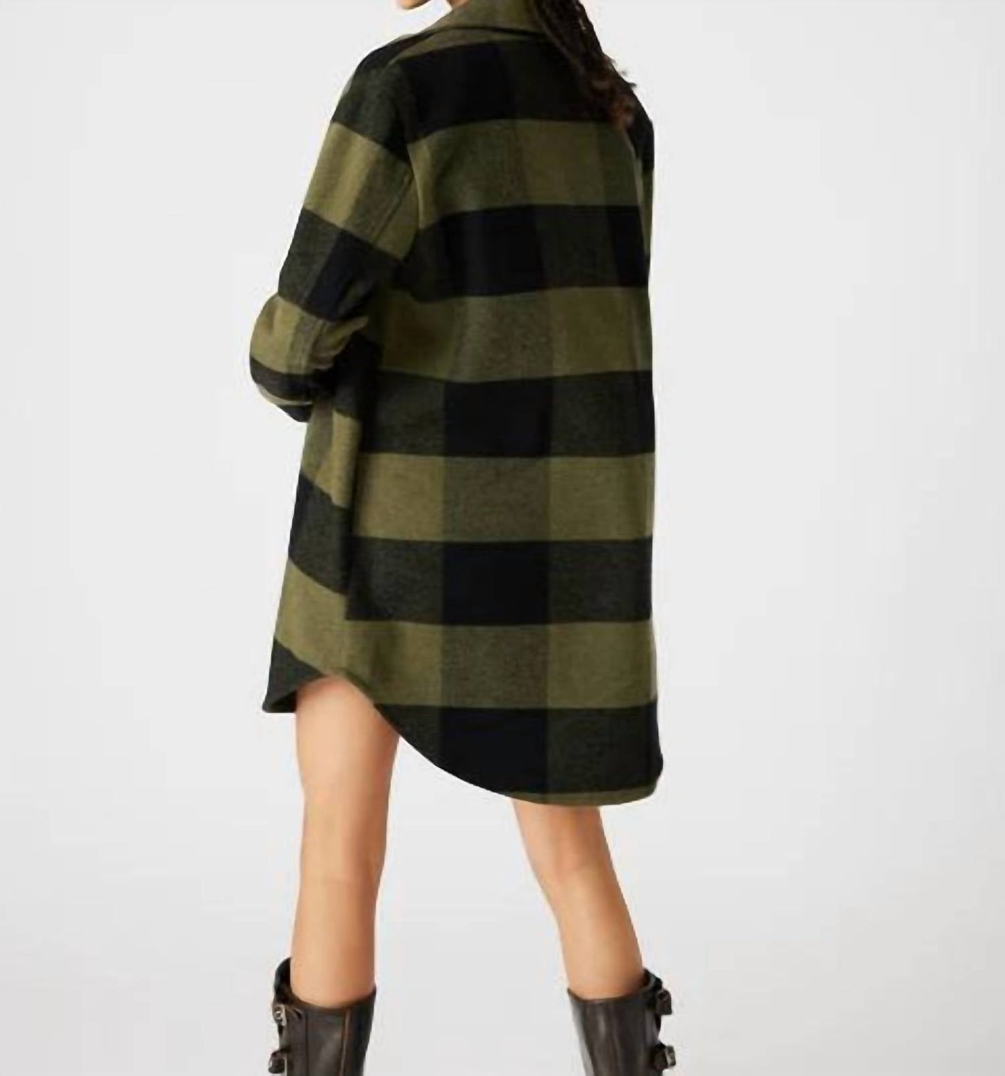 Steve Madden - ELDRIDGE PLAID COAT SAGE