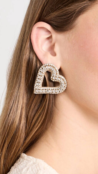 Deepa Gurnani - Bia Earrings Heart