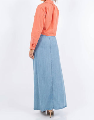 Paparazzi - Saia longa jeans Tencel - Comprimento 37"