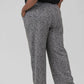 Nic + Zoe - Etched Tweed Wide Leg Ankle Pants - Plus