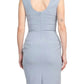 Alberto Makali - Sleeveless Bodycon Solid Stretch Crepe Dress