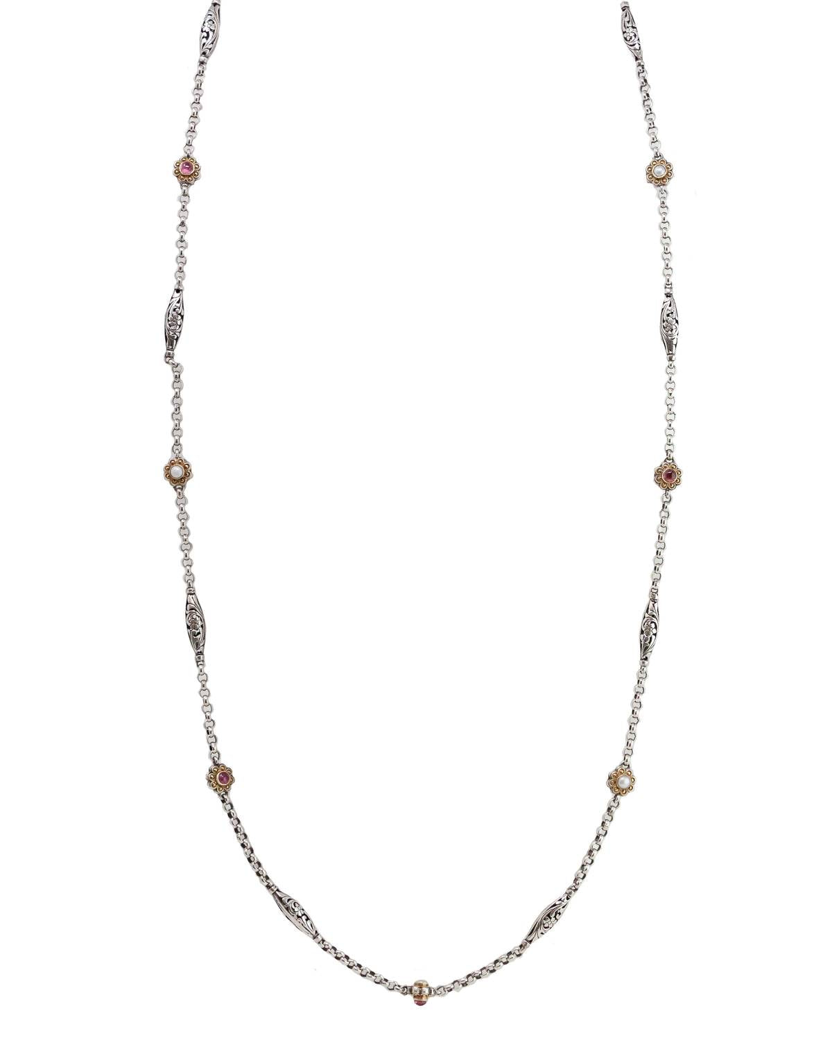 Konstantino - Women's Pink Tourmaline Necklace