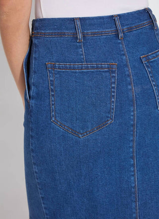 Lysse - Evelina Fringed Denim Pencil Skirt