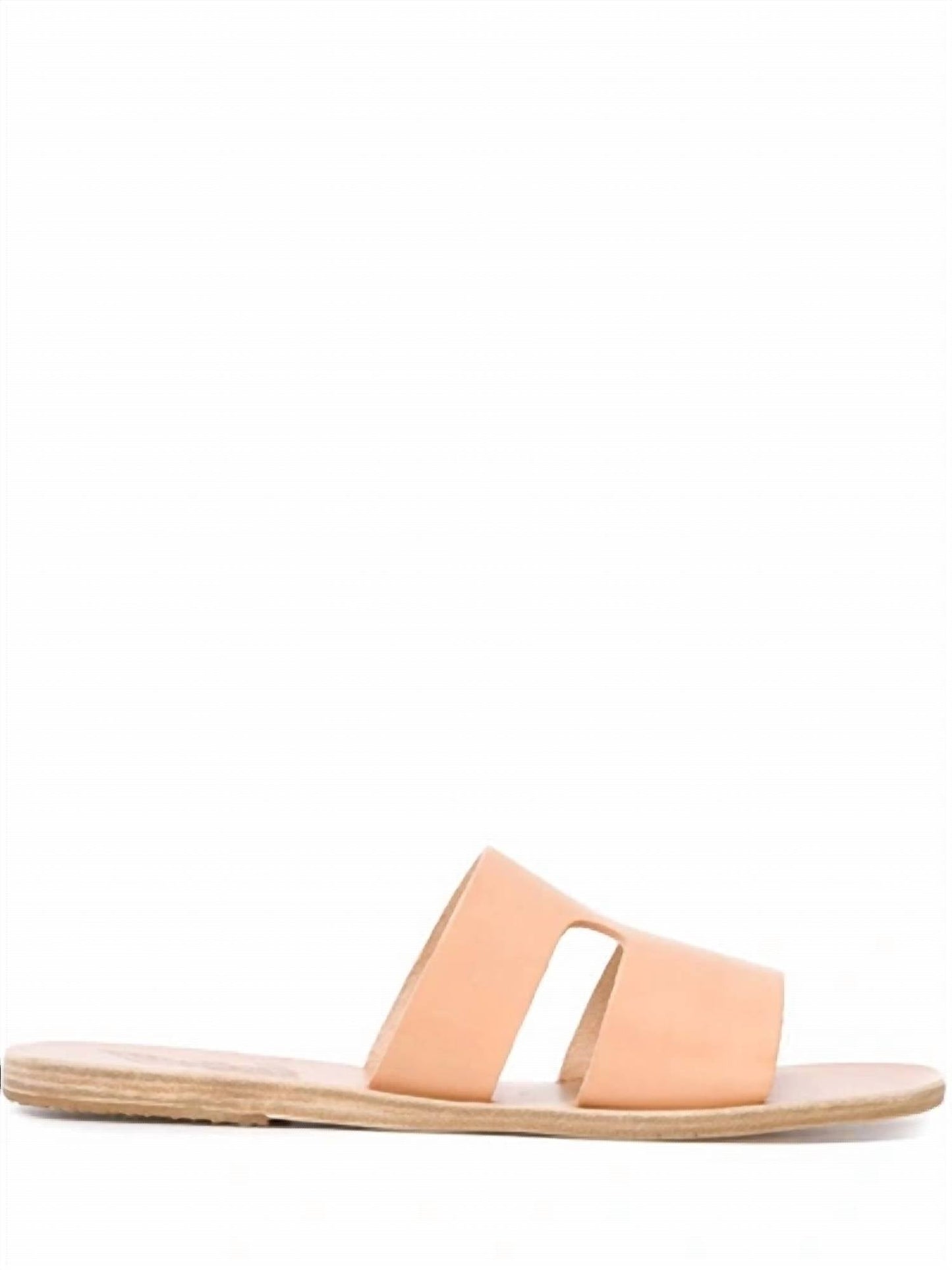Ancient Greek Sandals - Women's Apteros Slide Leather Flat Sandals