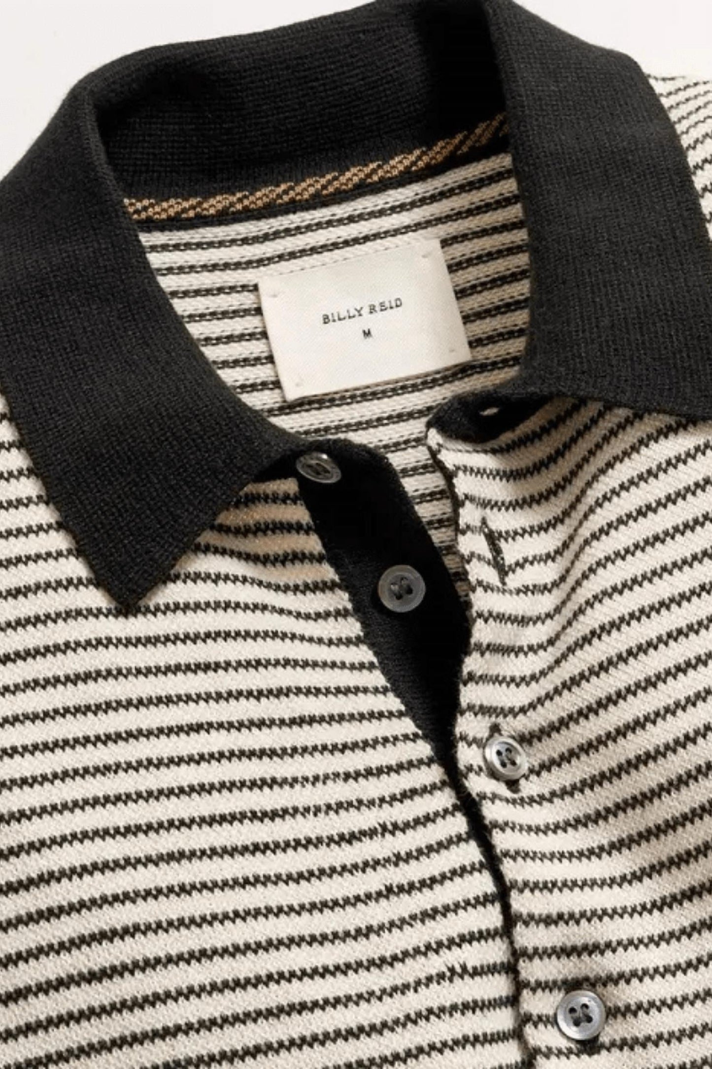 Billy Reid - Stripe Sweater Polo Shirt