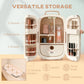 12l Portable Beauty Fridge with Led Display and Rose Gold Accents
